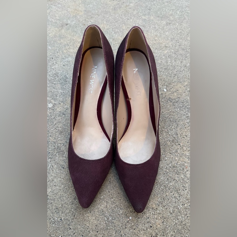 Nine West Deep Burgundy Heels